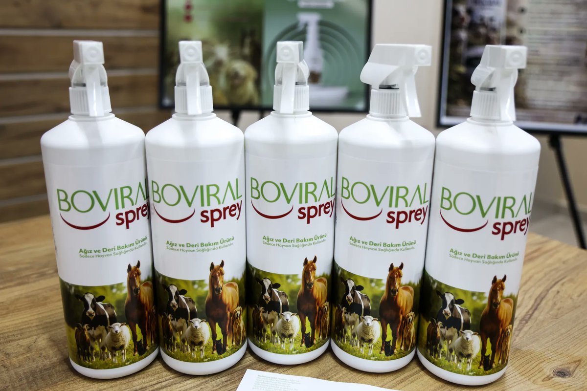 MAKÜ’den şap hastalığına karşı yerli çözüm: Boviral Sprey 
Şap kaynaklı ağız içi yaralarda hızlı rahatlama sağlayıp hayvanların 15–20 dk içinde yeniden yemeye başlamasına destek oluyor.
hayvancilik.mehmetakif.edu.tr/tr/content/268…