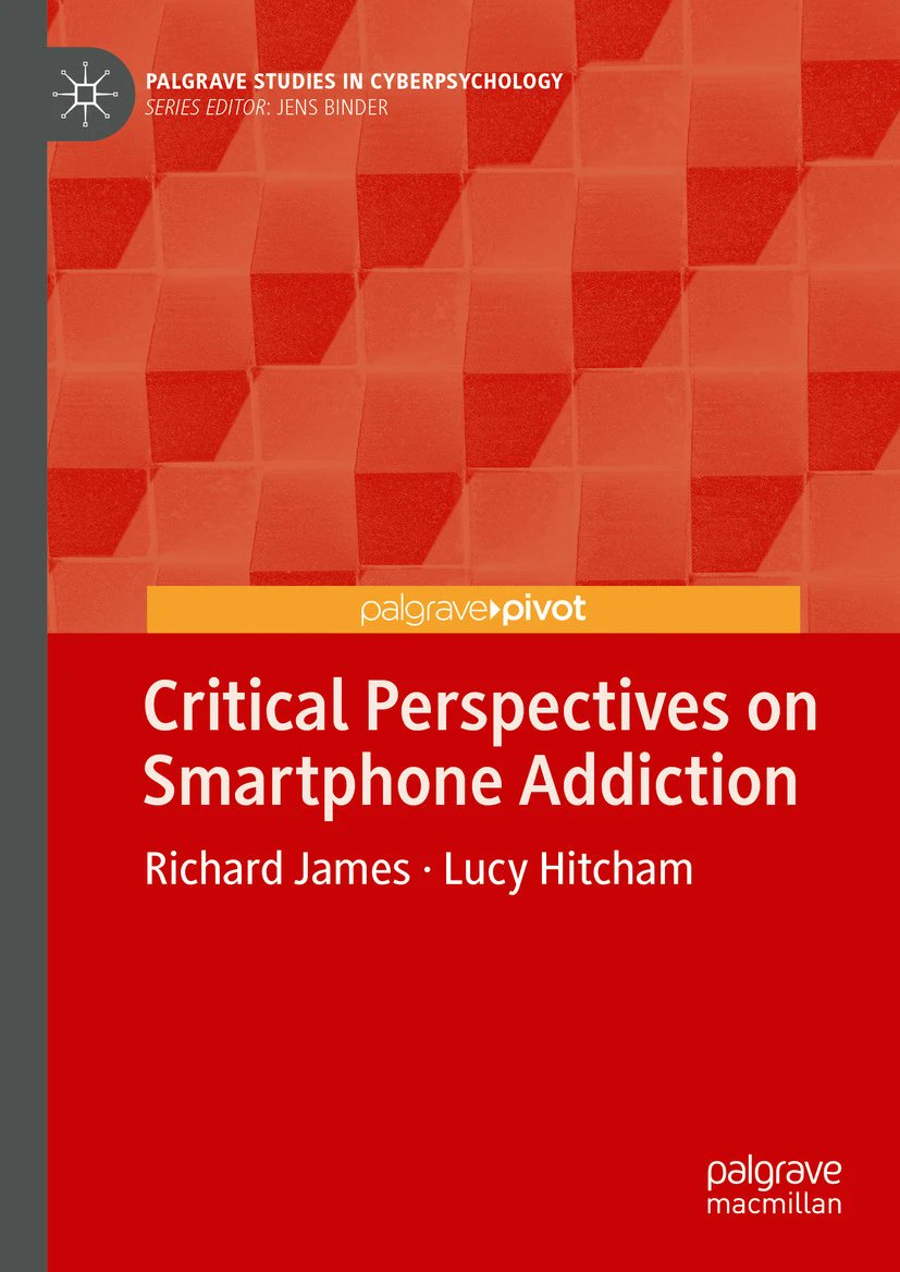 PalgravePsych's tweet image. Critical Perspectives On Smartphone Addiction by Richard James &amp;amp; Lucy Hitcham is out now! While debates continue about smartphone bans for teenagers around the world, this book reviews conceptual and empirical issues surrounding smartphone addiction shorturl.at/H8fFW