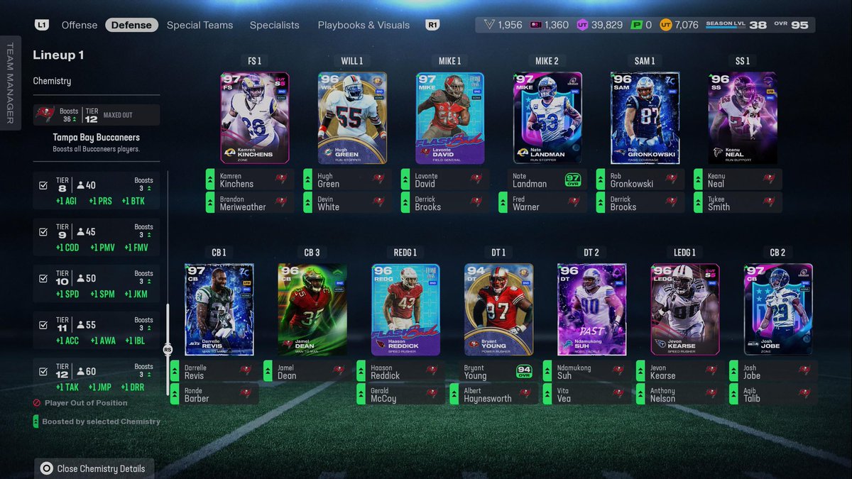 2_Mazzaaa's tweet photo. 60/60 Bucs Theme Team ⚔️🔥🔥 just missing that DJax and sapp @EASPORTS_MUT @Buccaneers @MTGamer88 https://t.co/eGEOg6pu47