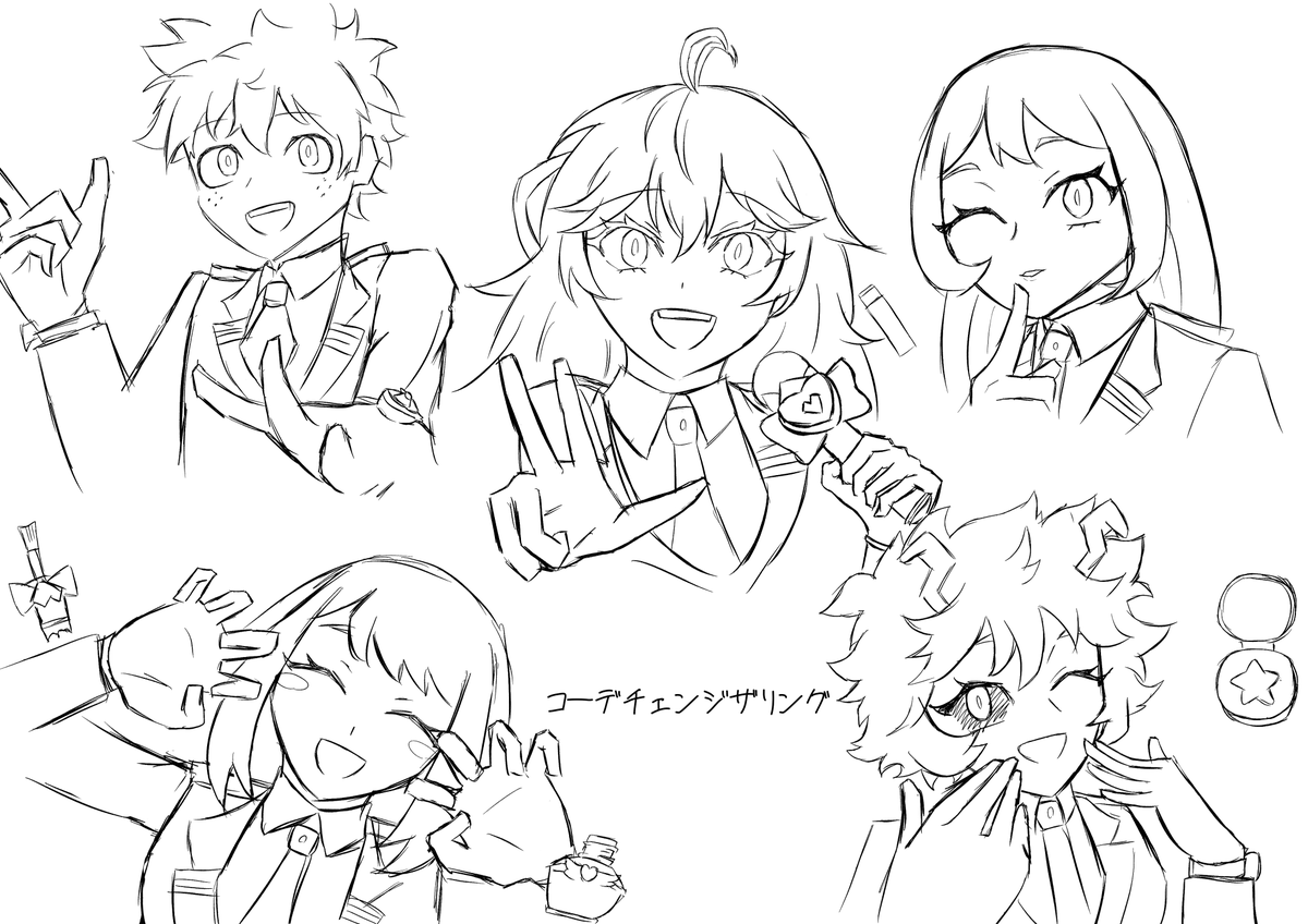落描き アイプリパロ