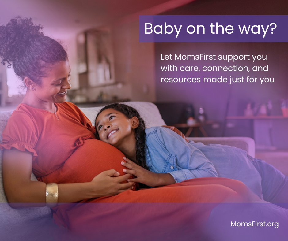 CleDPH's tweet image. Baby on the way? Let MomsFirst support you with care, connection, and resources designed just for you.

#MomsFirst #MaternalHealth #PregnancySupport