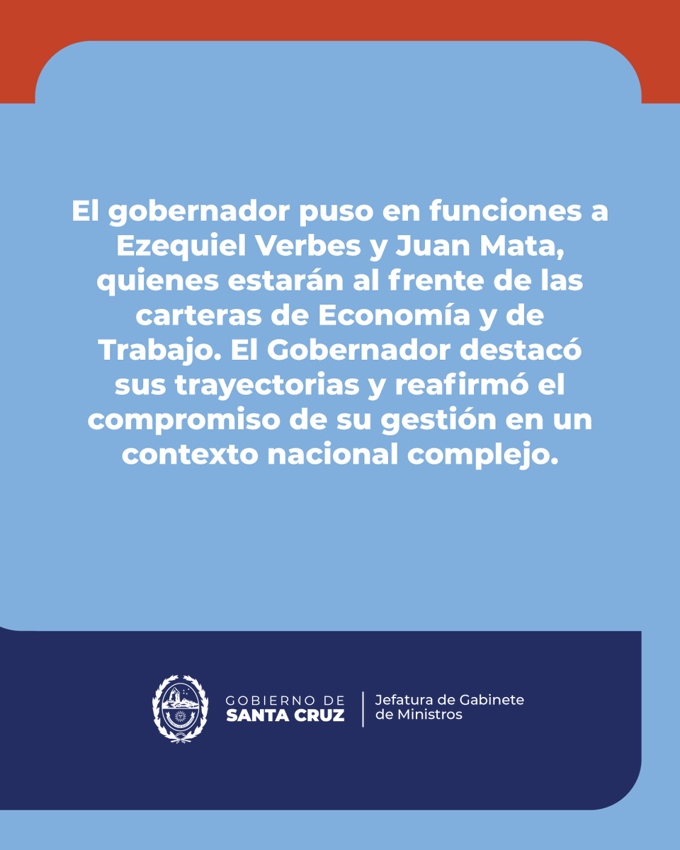 Claudio Vidal puso en funciones a los nuevos ministros de Economía y Trabajo.
Gestión, compromiso y un equipo consolidado para afrontar los desafíos de Santa Cruz.