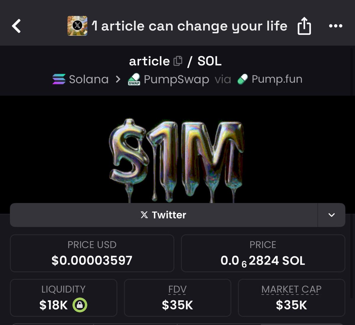 Elon will pick the winner of the $1m  X article competition by Jan 30th 

$Article should send 

Easy 10x of the Market is right tbh

D2FDNFT92aNwqtMH6XNa99bASt3ZFW2a6KfVrFhLpump