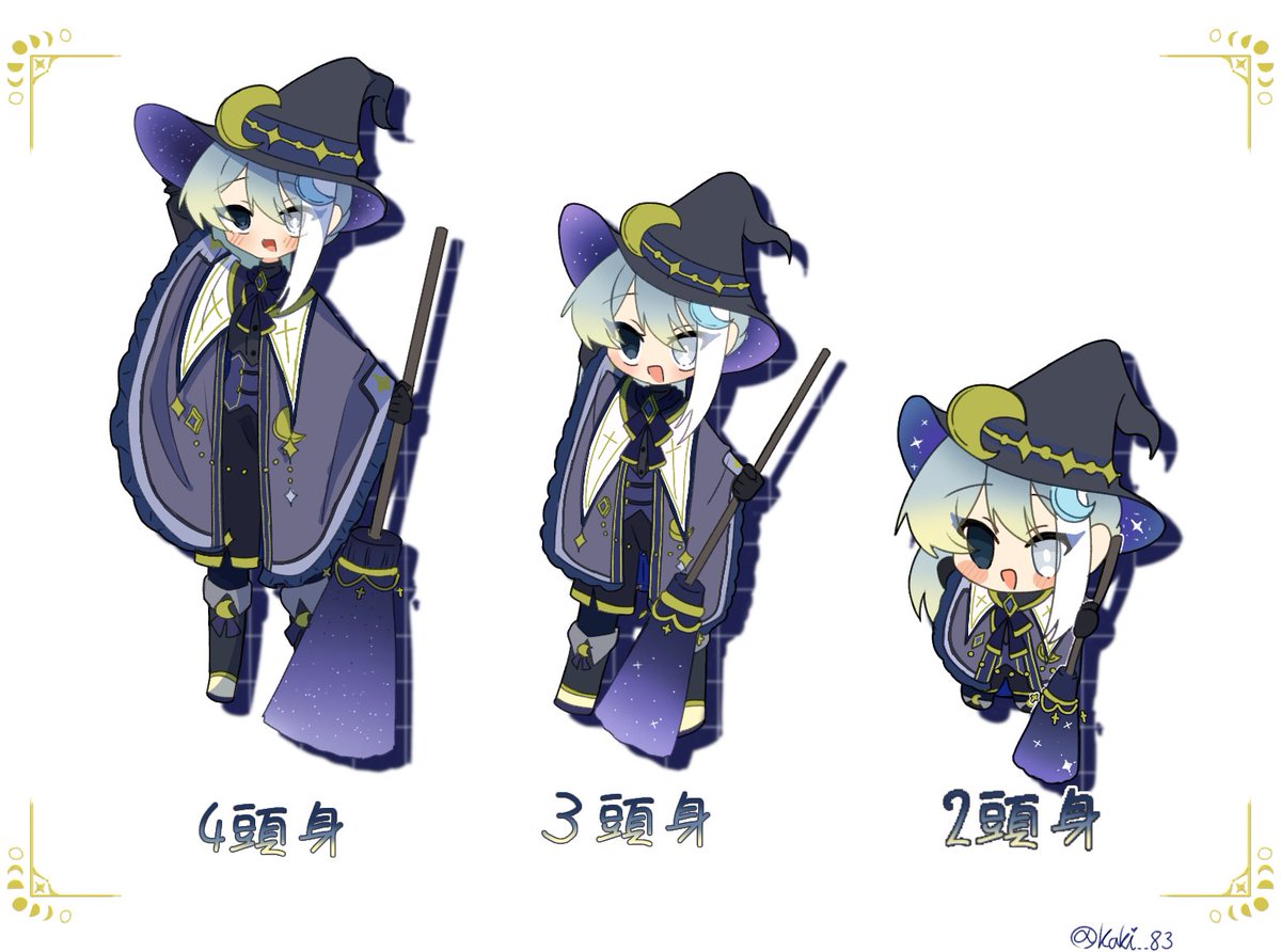 色んな頭身描く練習