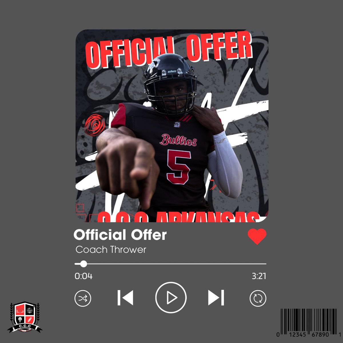 Carsonlumpkin21's tweet photo. After a good conversation with coach @CoachThrower55 I’m blessed to receive my first offer https://t.co/w2kj5WWcDb