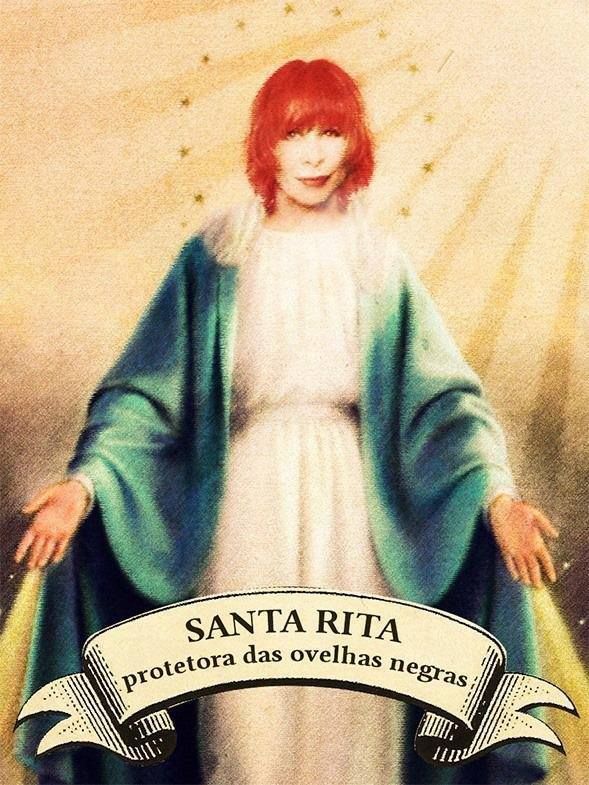 Todyntranquilo's tweet photo. Day 16
Saint Rita Lee, protector of the black sheeps, have mercy on us 🙏🏽 
(She became a rockstar during a dictatorship and was one of the most censored and persecuted due to her libertarian stance, subversive lyrics and transgressive behavior. – Black sheep is one of her songs) https://t.co/ZFRUgJ3SsV
