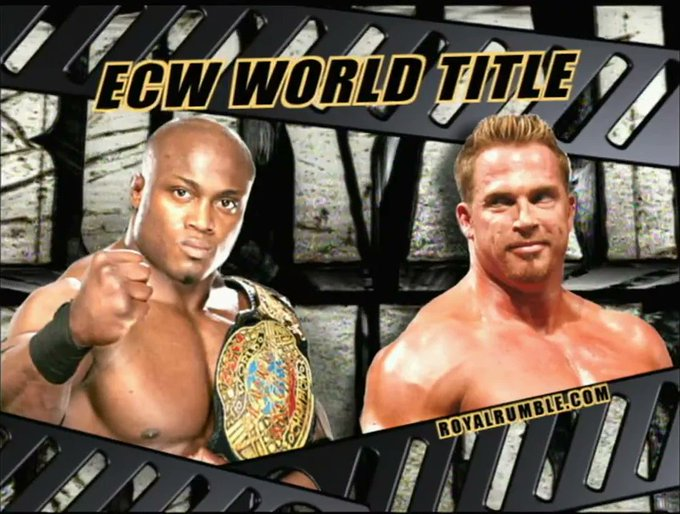 wrestle_hist's tweet photo. 1/28/2007
Bobby Lashley defeated Test by countout to retain the ECW Championship at the Royal Rumble from the AT&T Center in San Antonio, Texas.
#WWE #RoyalRumble #BobbyLashley #TheAllMighty #Test #ThisIsATest #ECWChampionship https://t.co/JMKY25lCK4