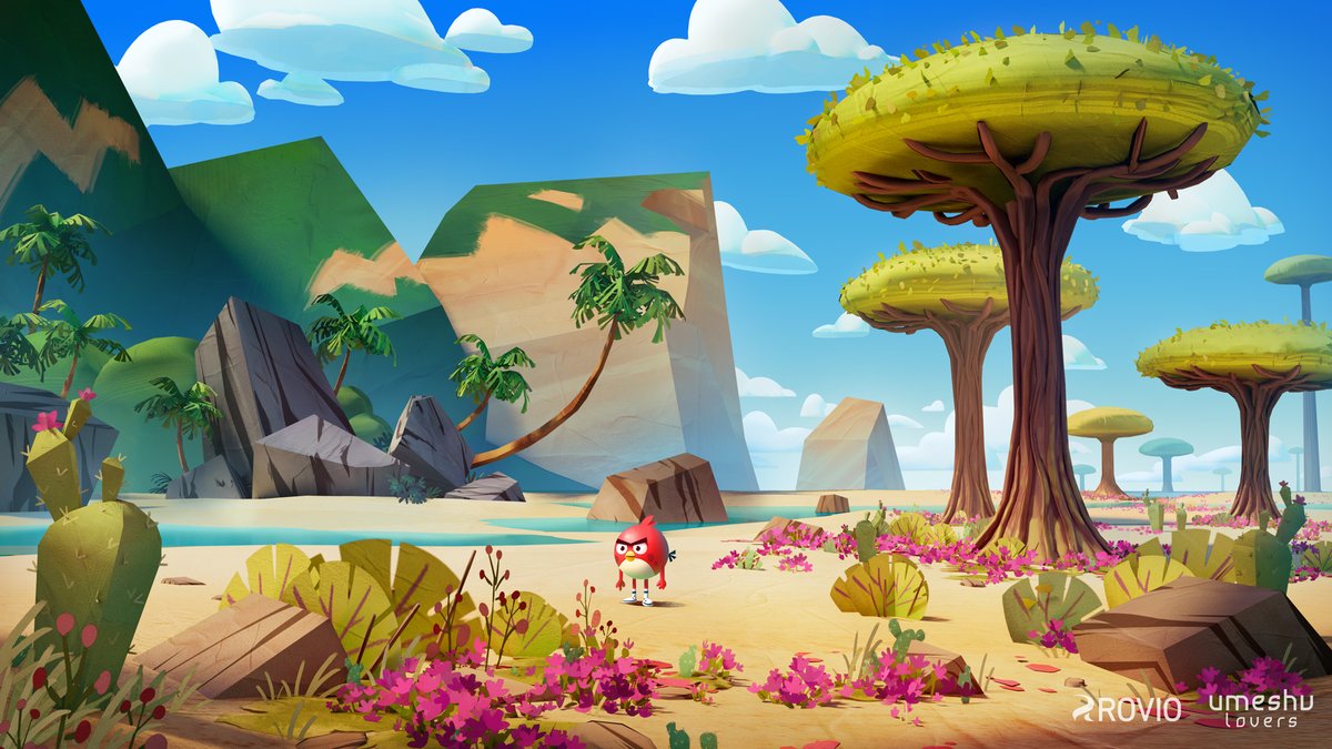 UmeshuLovers's tweet photo. Another glimpse to that cancelled Rovio's project we worked on a few years ago. No Unity render today, because our team didn't have the time to create it.  Which wasn't a big deal since we mostly did it to showcase how some of these concepts would translate into full 3D. https://t.co/w7PnCKpRjk