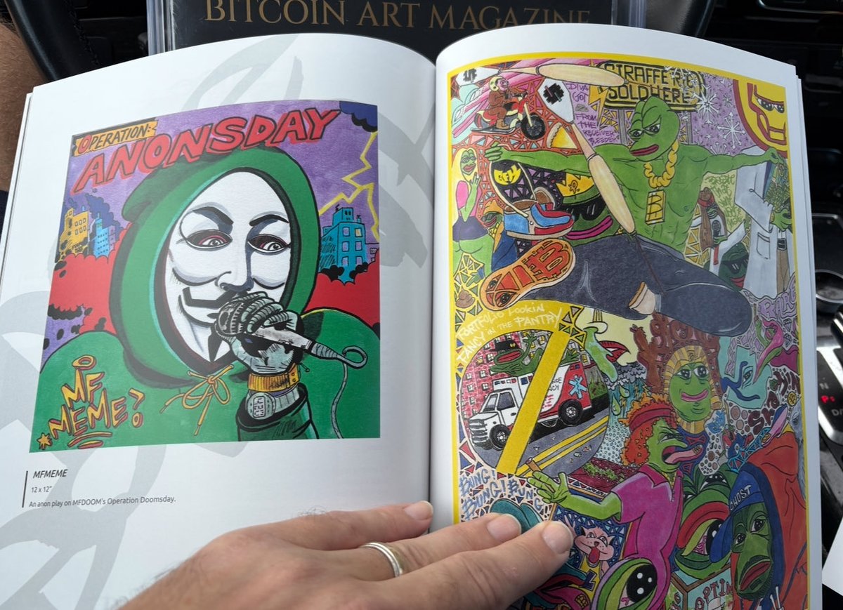Shout out to <a href="/BitcoinArtMag/">Bitcoin Art Magazine</a> for the spread in their Genesis magazine 

Go get one if u like zines, art and 🌽