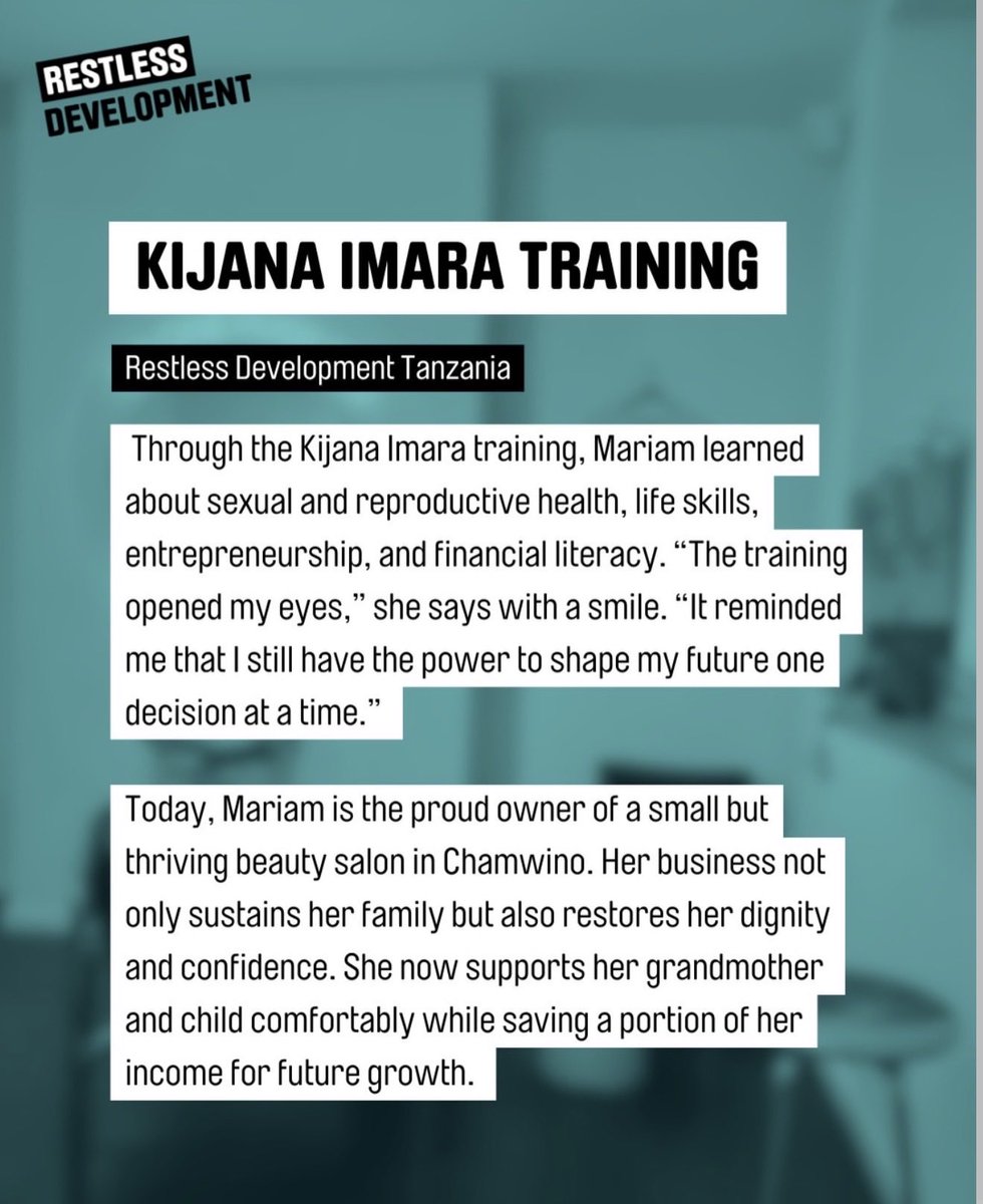 Restless Development Tanzania tweet media