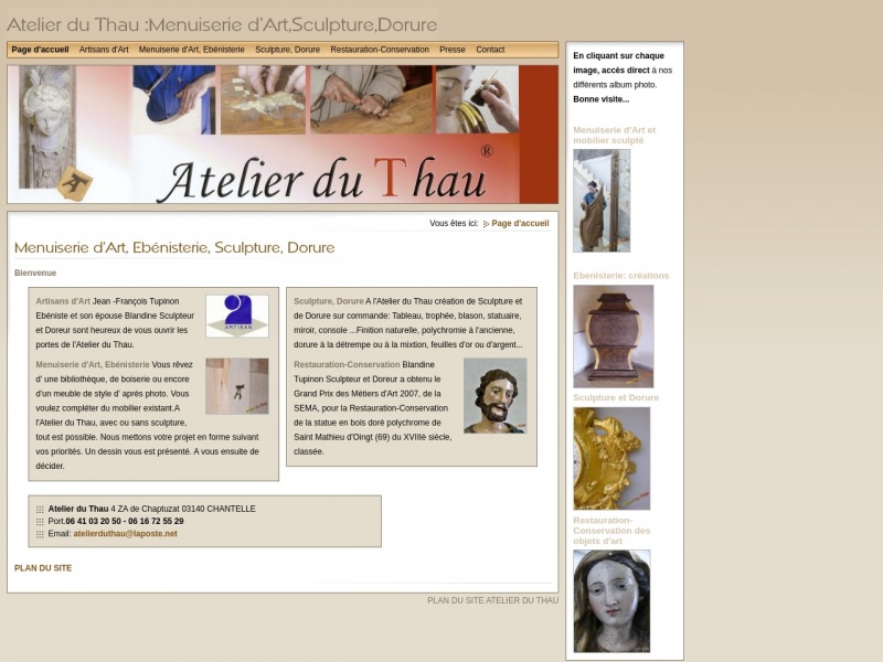 Ebénisterie Atelier du Thau à #Chantelle (#Allier) Blandine sculpteur doreur et Jean-François Tupinon ébéniste, tous deux diplômés de l'Ecole Supérieure d'Ebénisterie d'Avignon ont associé leur ...
Suite 👉 artisansdupatrimoine.fr/professionnel/…
#Artisan #Restauration #Patrimoine