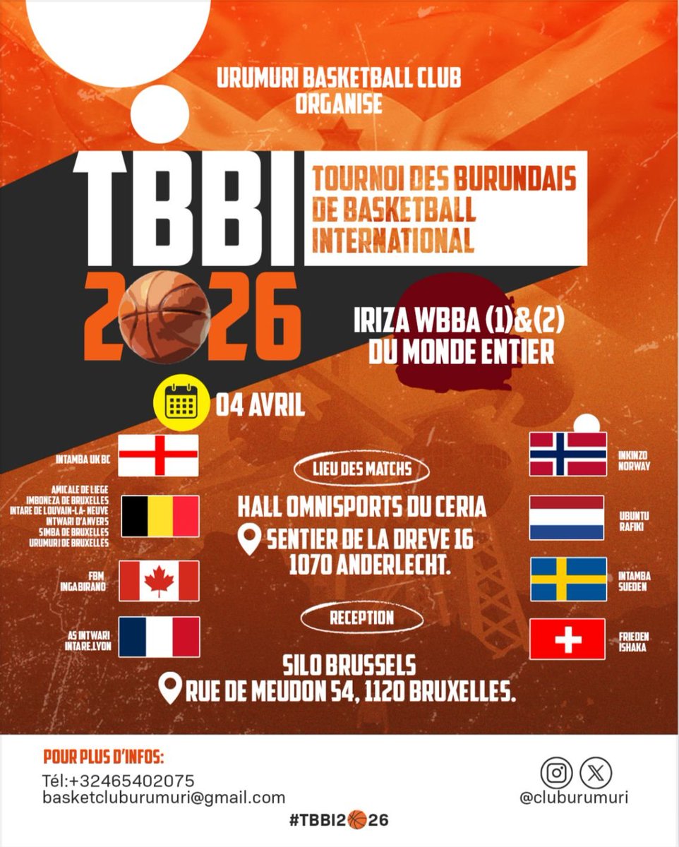 #TBBI2🏀26 
We are here to make the difference! 

<a href="/StyvesDerrick/">Radio Africa For Hope/Sports4Hope</a> 
<a href="/yigenga/">Umuhinga yigenga</a> 
<a href="/GregLeGrecq/">Greg Le Grec</a> 
<a href="/AkezaSports/">AKEZA SPORTS</a> 
<a href="/MagazineJimbere/">Jimbere</a>
