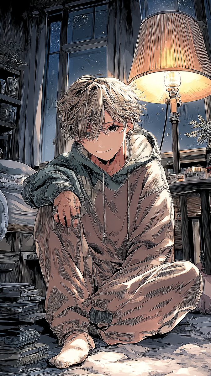 kanato_divinity's tweet photo. 灯りのそばに座っていると、
一日分の疲れが静かにほどけていく。
何もしない夜も、
ちゃんと意味がある。

#Kanato #VTuber #夜 #ひとり時間 #静寂 https://t.co/30liMAAFBT
