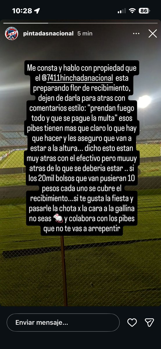 A ver si agarran antenas algunos boludos