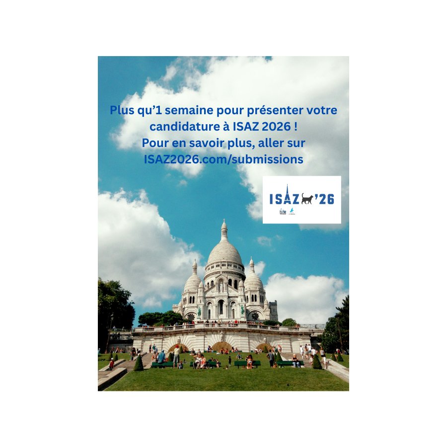 International Society for Anthrozoology (ISAZ) tweet media