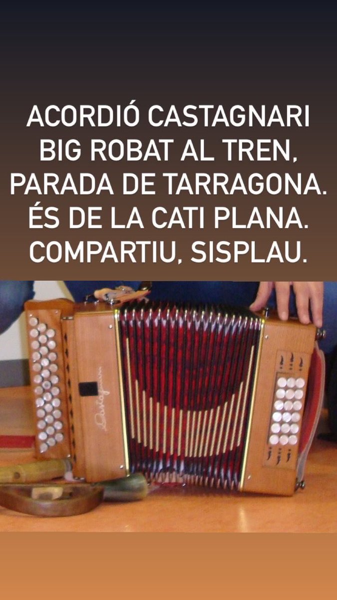 Instrument Robat!!! És de l'acordionista Cati Plana.