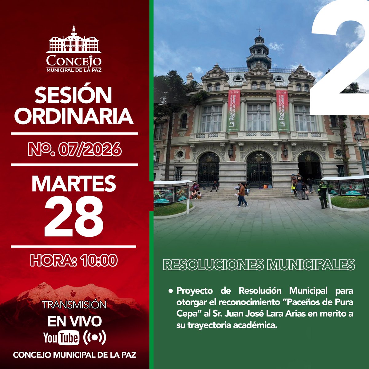 Concejo Municipal de La Paz tweet media