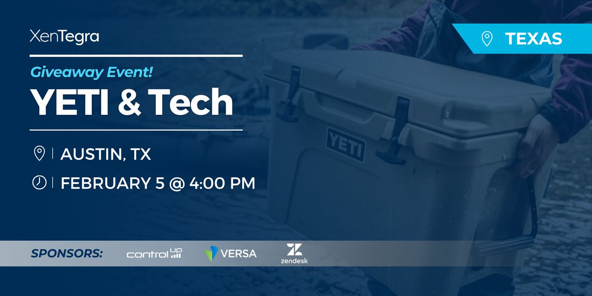 No pitches. No panels. Just IT pros connecting at YETI &amp; Tech in Austin. Limited spots available.

 Request to join: events.xentegra.com/260205-yeti-an…

 #XenTegraTX