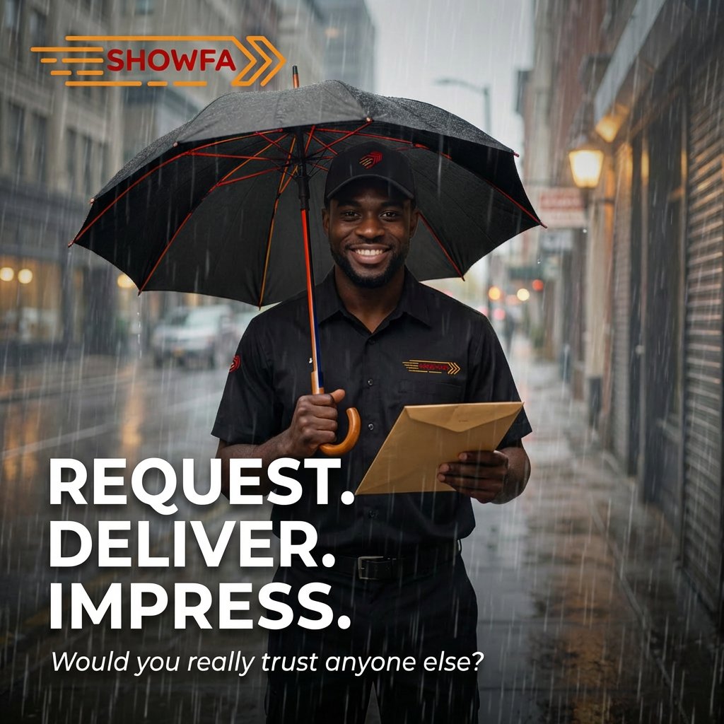 goshowfa's tweet photo. Rain or shine, you know who you can trust to make your deliveries. #secure #businessowners #smallbusinessgrowth #deliveryservice https://t.co/YnIQvlckq1