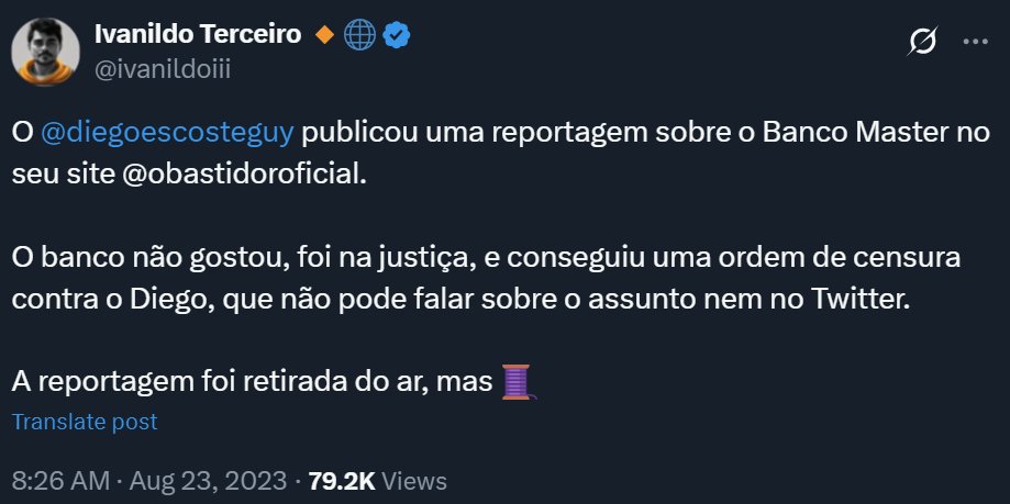 andcesare's tweet photo. @ivanildoiii @diegoescosteguy já falavam nisso em 2023. O fio vem sendo puxado há tempos, por quem ainda busca fazer jornalismo sério. Por que liberdade de imprensa é tão importante, e ainda é deficiente no Brasil. https://t.co/2ybiTgRJHF