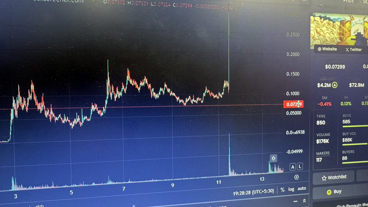 Champagne21Papi's tweet photo. pnut chart for everyone panicking btw https://t.co/eA1IYso1Xl
