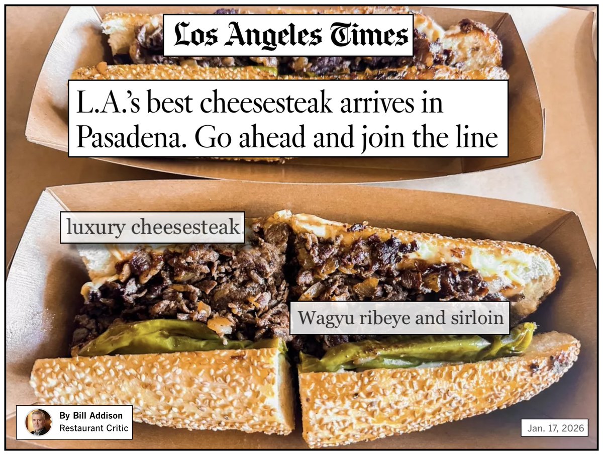 Did any <a href="/latimes/">Los Angeles Times</a> editors register the irony of promoting steak when the beef industry contributed to the wildfires that burned down parts of the city last year?  

According to the U.N., animal ag emits more greenhouse gases than all forms of transportation combined. Given the