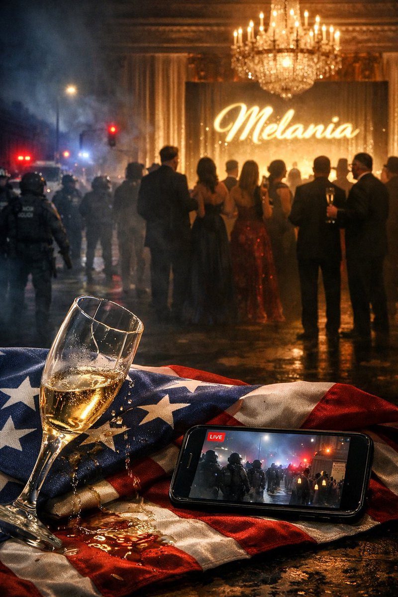 AdamKinzinger's tweet photo. While Minneapolis mourned a man killed by federal agents, Trump’s elite gathered in black tie to celebrate a Melania vanity film.
This is what a ruling family looks like.
Let them eat cake. https://t.co/RfVbSzytYJ