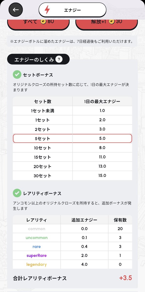 オリジナルクローズ作成間に合わなそうなので、OpenSeaでクローズ買ってエナジーアップ、、、

ユーザーID：d358Mw8Fa4NfKx49pcIAEtwVSmE2
コミュ名案：こばしりエナジー部

ランちゃんを応援し、自分たちも元気に高まっていく活動として命名案を出します！

#HEAL3 #ヘルスリー
