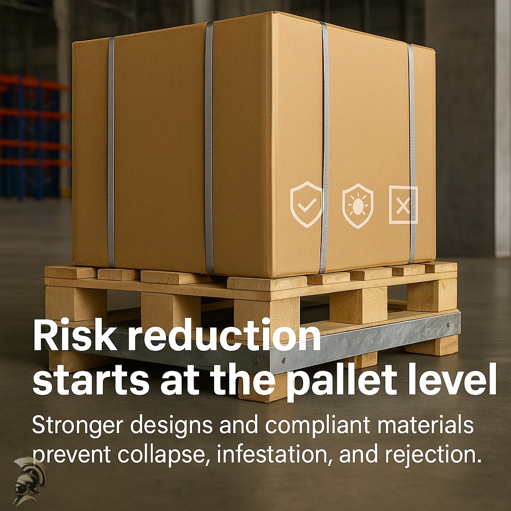 PalletJunction's tweet image. Risk reduction starts at the pallet level. Stronger designs and compliant materials prevent collapse, infestation, and rejection. #RiskManagement #ExportSafety #FreightProtection #PalletJunction #GlobalTrade