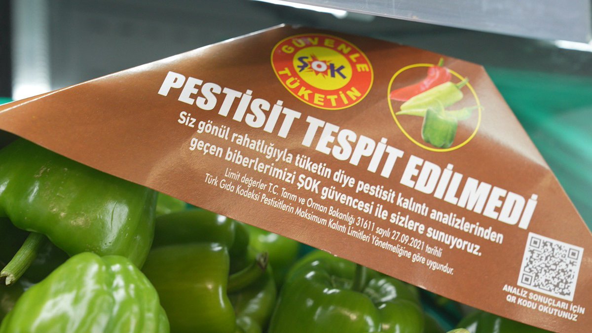 ŞOK Marketler’de domateslerden sonra tüm biber çeşitlerinde de sadece pestisit analiz testini geçenler mağazalara sevk edilmeye başlamış. Umarım tüm marketler gelir. Ayrıca yanına koydukları QR Kod ile laboratuvar sonuçları da görülebiliyor.

NOT:  REKLAM, İŞBİRLİĞİ, BÜTÇELİ