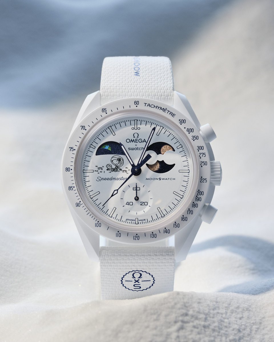 moon.様　seaホワイト MoonSwatch Mission To Earthphase Moonshine Gold Cold Moon