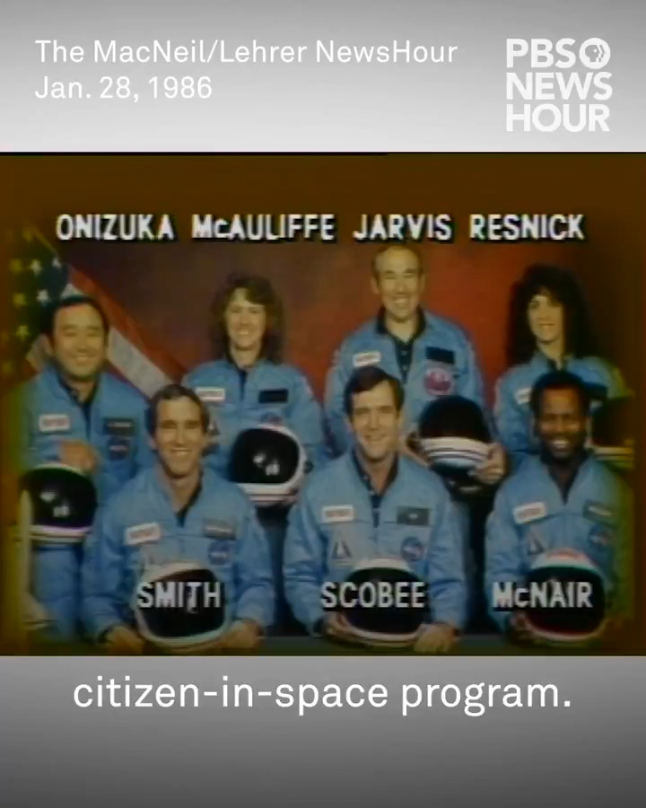 On this day in 1986, seven astronauts aboard the Space Shuttle