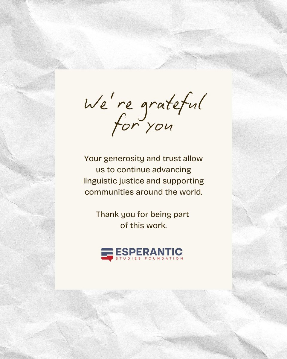 Esperantic Studies Foundation tweet media