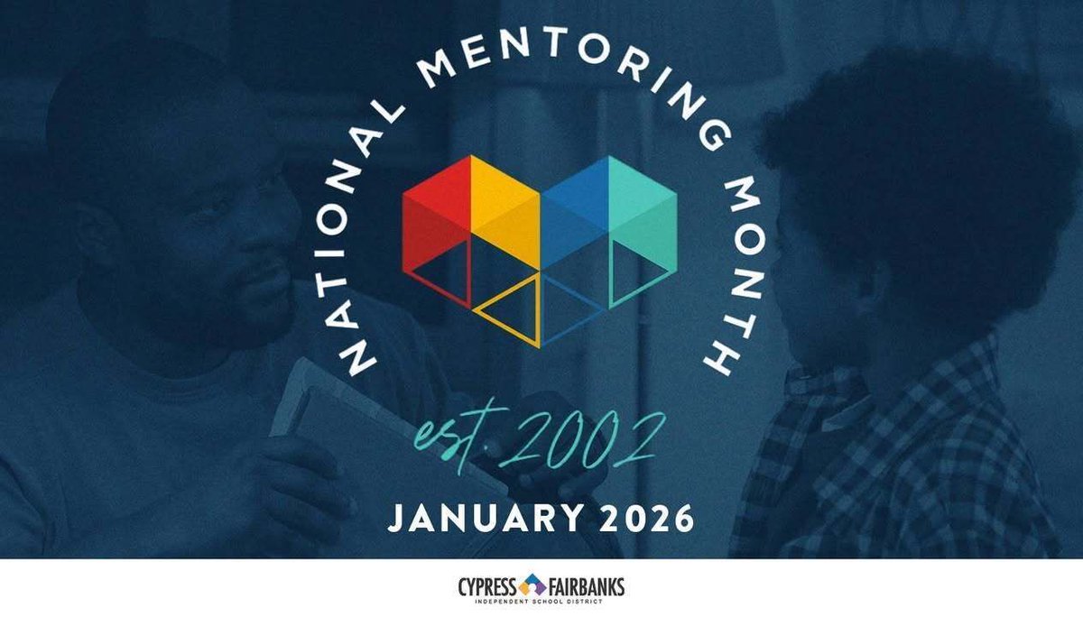 CyFairISD's tweet image. January is coming to a close, but we’re still celebrating National #MentoringMonth! Thank you to all our mentors who continue to make a positive impact on the lives of CFISD students. 
buff.ly/IrfJUwi #MentorIRL #MentorCFISD
