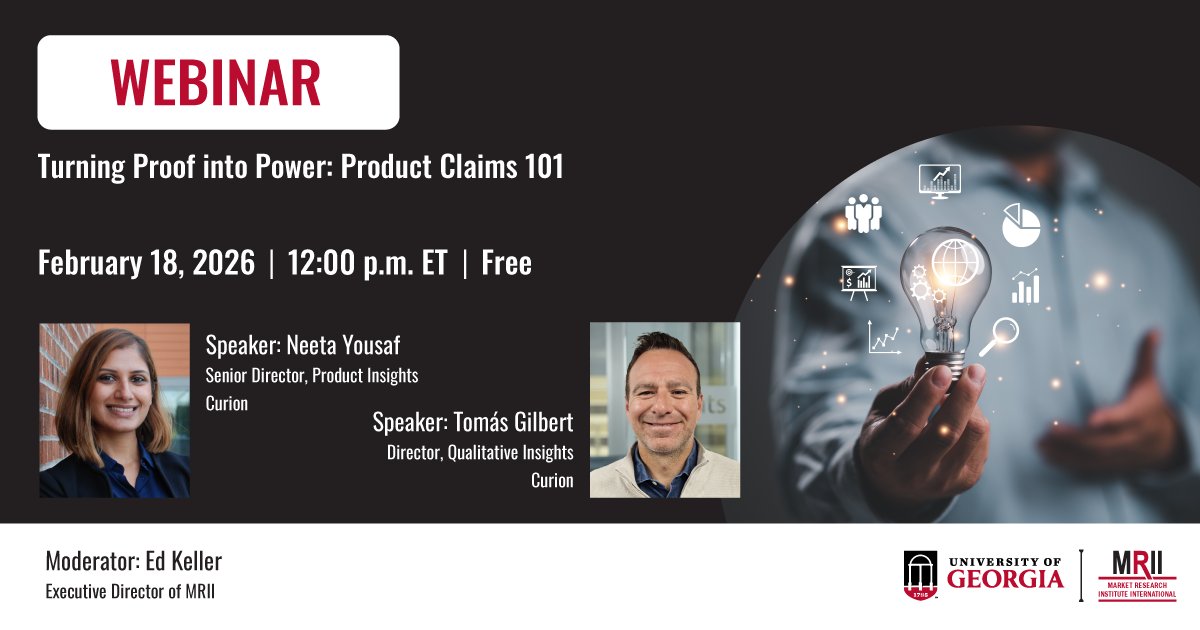 What separates product claims that persuade from those that get challenged? In this free, one-hour webinar, Curion’s Neeta Yousaf and Tomás Gilbert share how to build claims that stand up and stand out.
📅 Feb. 18 | ⏰ 12 p.m. ET | Free

Register now.
zoom.us/webinar/regist…