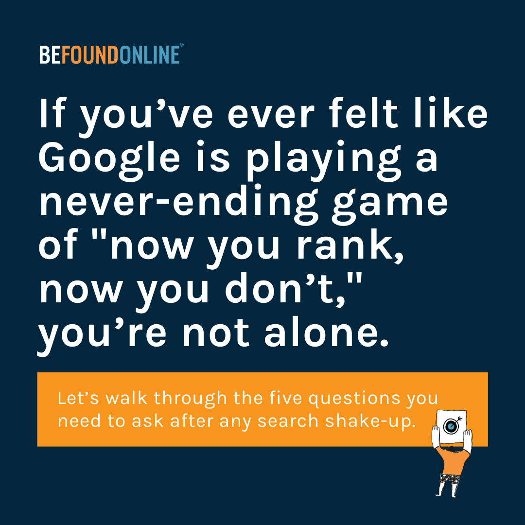 When Google shakes things up, the goal isn’t to panic (though that’s normal). Instead, respond smartly.

That’s what this guide helps with: a clear set of questions to walk through after an update hits.

Bookmark it for when the next update hits: bfo.io/3ZxslSt