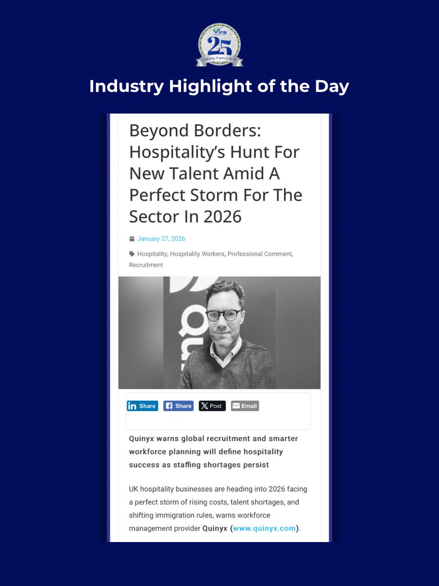 Hospitality is entering 2026 with rising costs, talent shortages, and shifting immigration rules. Global recruitment and smarter workforce planning will no longer be optional—they’ll be the growth drivers.

catererlicensee.com/beyond-borders…