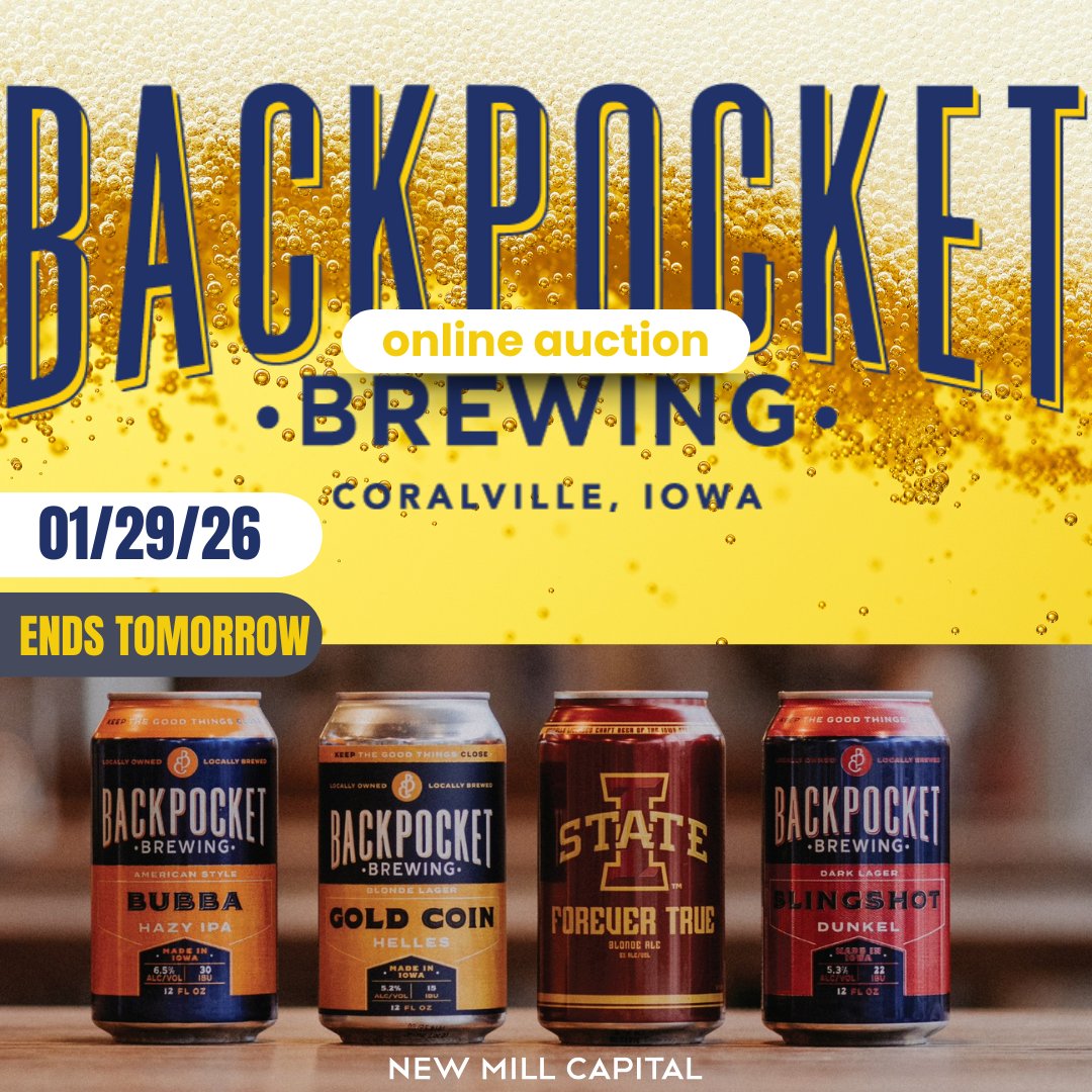 ENDS TOMORROW - Online Auction: 40 HL BrauKon Production Brewery &amp; Wild Goose Can Line. ow.ly/2fEM50XS0QV