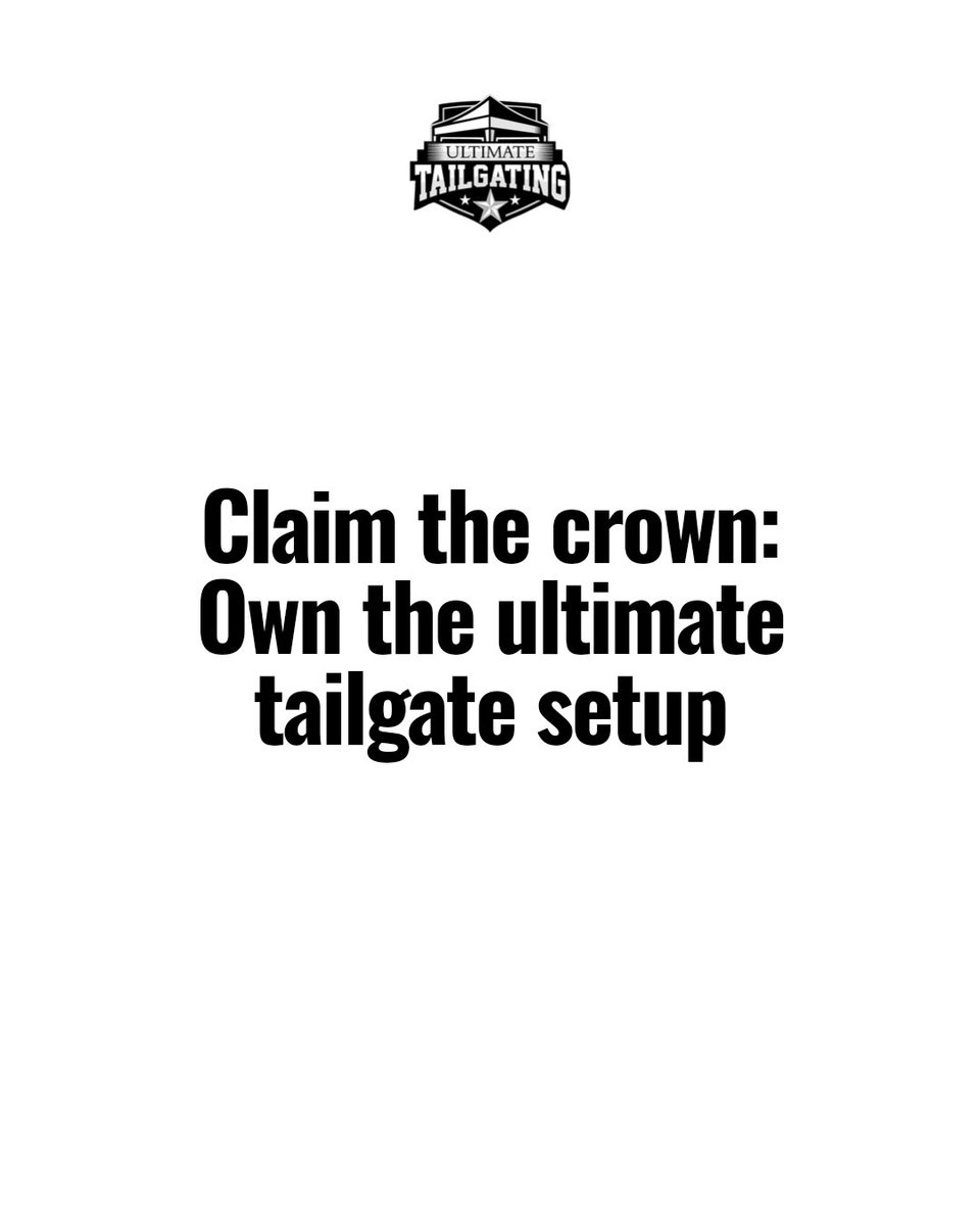 UltimateTailga1's tweet image. Be the KING of the parking lot! Gear that turns your tailgate epic: Massive grills, Dual TVs, Coolers that never quit, Shade canopies. Ready to WOW your crew? Let's gear up! #RVrental #BeUltimate #fun