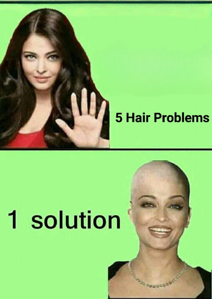 bvnbhargava's tweet image. I've been battling 5 hair problems my whole life, but then I found the ONE solution! 💇‍♀️ It's truly mind-blowing and makes life so much simpler. Who knew a bald move could be so liberating? ✨ Problem solved! 🤩 #HairGoals #BaldAndBeautiful  😝
