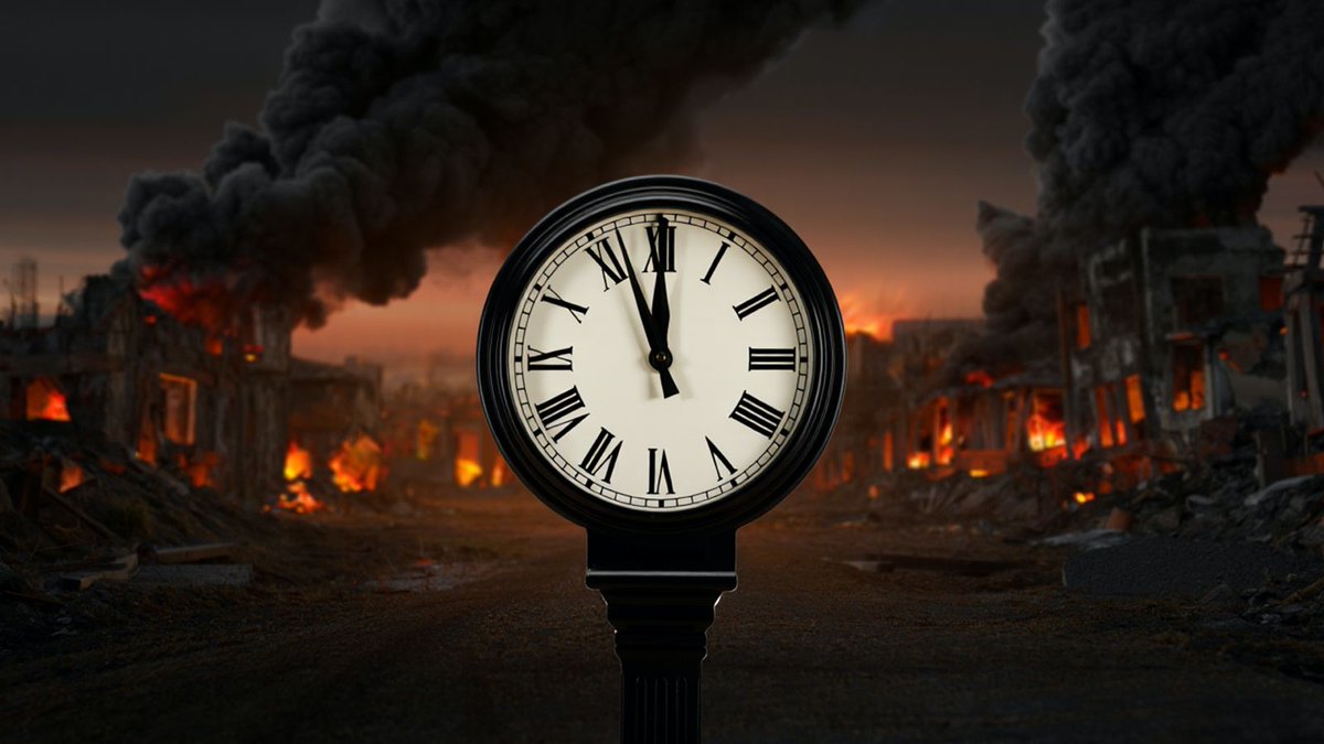 esnuestraespana's tweet photo. El reloj del «Juicio Final»: un reloj roto por el alarmismo progresista
🟥ALARMA DEL RELOJ NUCLEAR

Noticia completa aquí:
https://t.co/KkUkjfjQhG

#NuestraEspaña #Noticias #Opinión #Alarmismo #DoomsdayClock #CambioClimatico #JuicioFinal https://t.co/o05SF02aVW