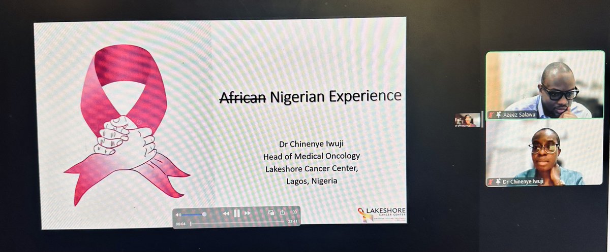 heartdaddy1's tweet photo. Dr Iwuji letting us know about care in central Africa. Let’s see what she sees and has done there #cancer #cancercare #africa ⁦@UN⁩ https://t.co/2Wt53pUYTF