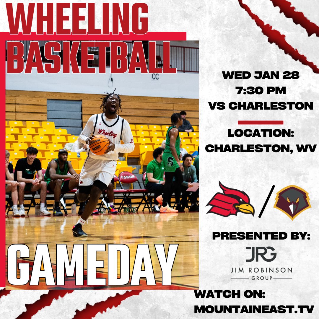 WU_MBB's tweet photo. 🚨Road Trip!
🆚 Charleston
📍 Charleston, WV
⏳ Jan 28, 7:30 pm
📺 https://t.co/dIy2C1uP7x
#TheWheelingWay | #WheelU 🔴⚫️ https://t.co/F2KZ7GV5M9