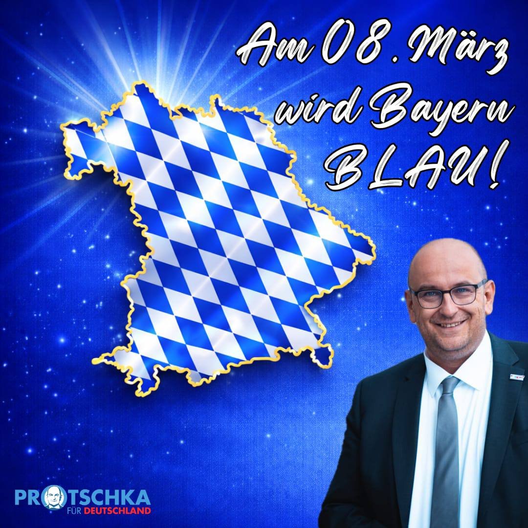 AfD Bayern flächendeckend zur Kommunalwahl vertreten

Der bayerische Landesverband der Alternative für Deutschland wird zur kommenden Kommunalwahl in allen Landkreisen und allen kreisfreien Städten im Freistaat Bayern vertreten sein. 

facebook.com/afd.bayern/pos…