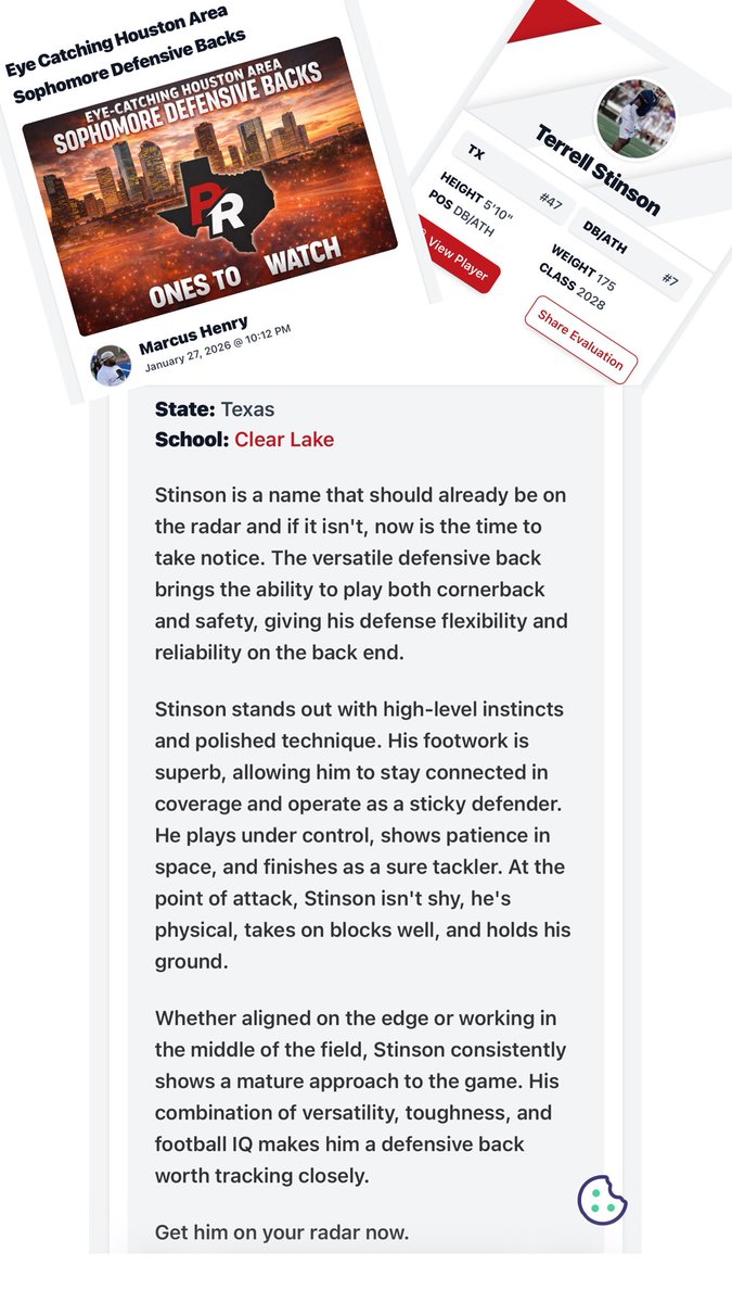 Terrell “TJ” Stinson tweet media