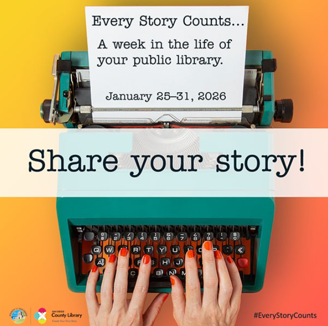 SDCountyLibrary's tweet photo. Your library, your community, your story. #EveryStoryCounts

Link: https://t.co/nEJD6dguqg https://t.co/aPAIT7YUUY