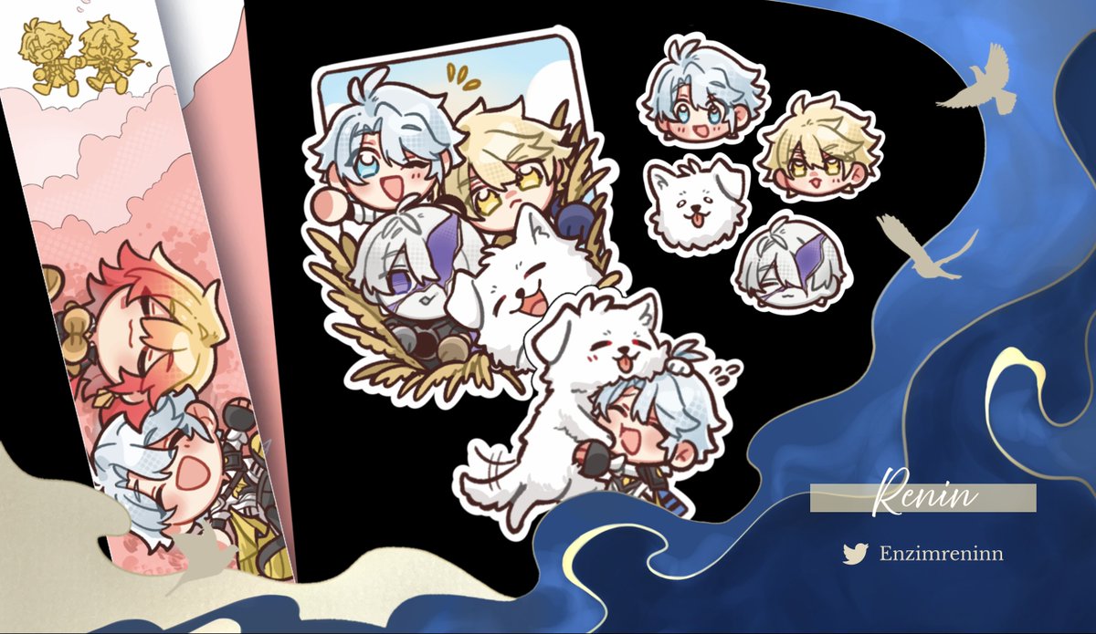 🐑 CONTRIBUTOR PREVIEW 🐑

"If only I could separate my soul from my body too. That way, I'd be able to fly my soul back to the comforting fields of my homeland any time."

Next to share this melody is our guest merch artist, <a href="/Enzimreninn/">Renin ❄️ slow</a>!