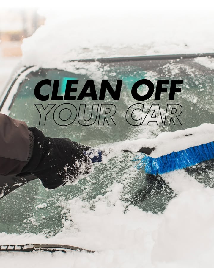 NHTSAgov's tweet image. Still digging out? ☃️ Don't be THAT driver who doesn't clean off their car. ❌ It's dangerous — for you and others.