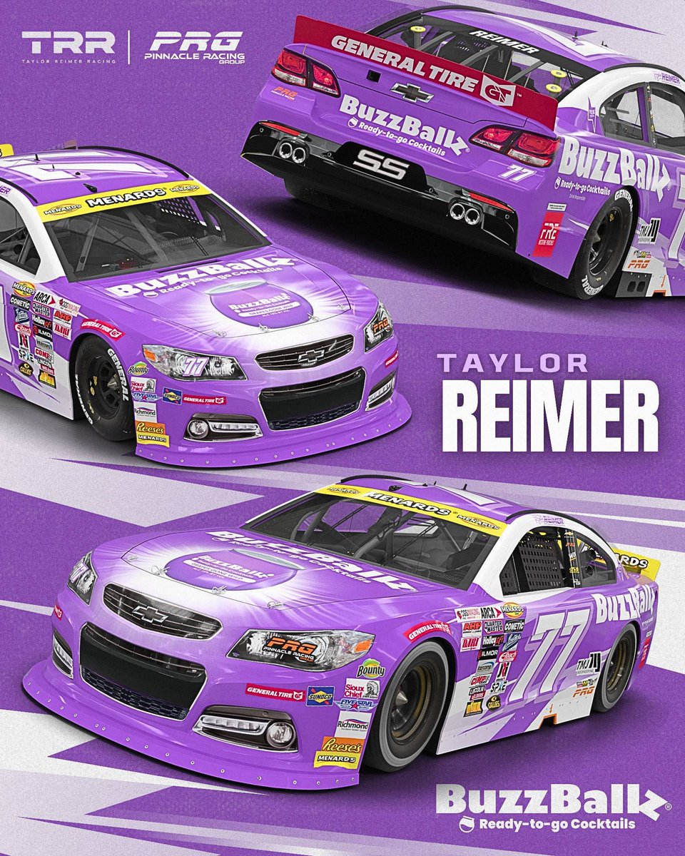 taylorreimerr's tweet image. Daytona is just two weeks away! 

Who’s excited to see this new @BUZZBALLZ scheme hit the track? 😈

@ARCA_Racing | @RacePRG | @DAYTONA