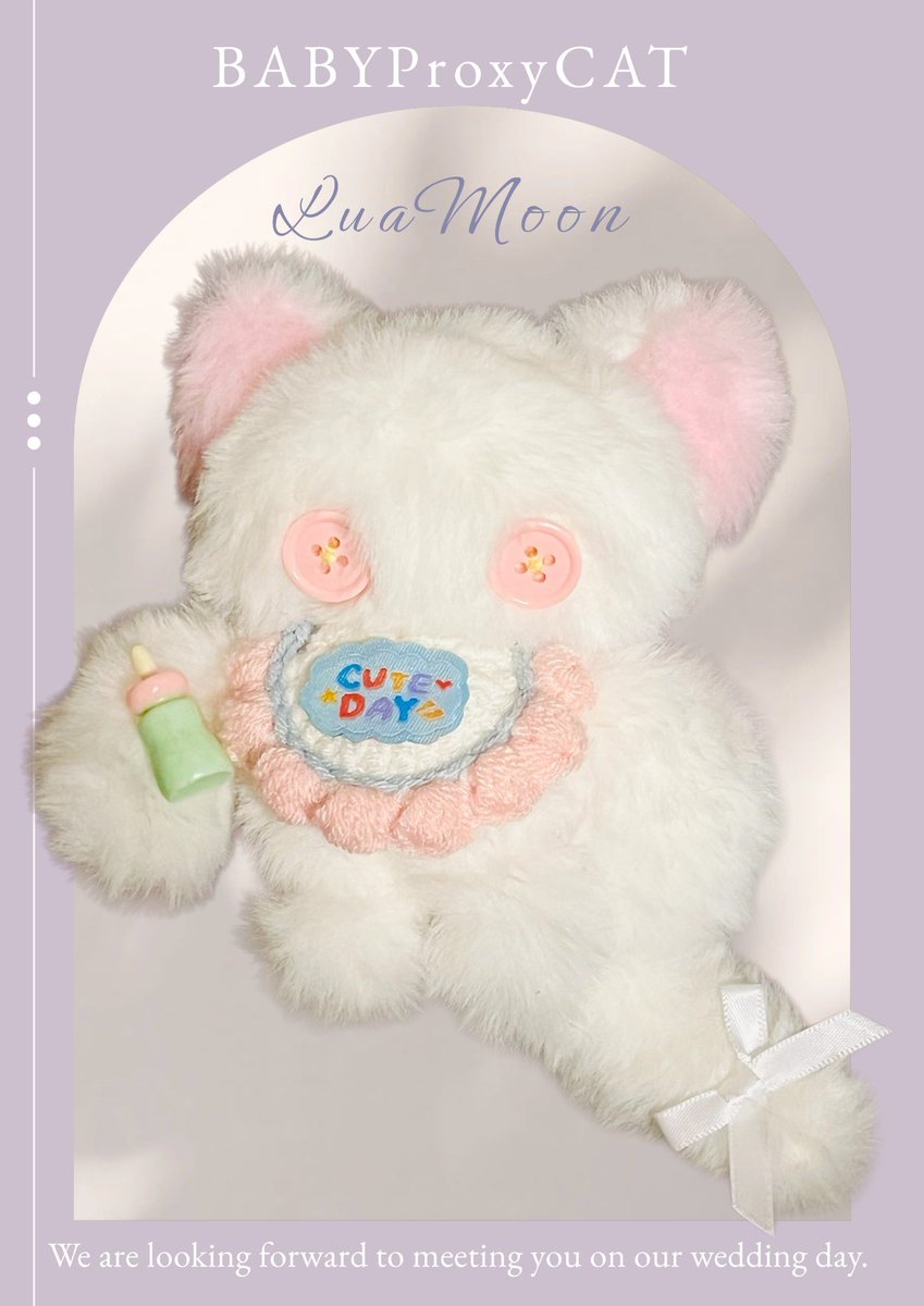 lua_moon3011's tweet photo. BASE フォロワー100人突破記念企画🎉

BABYProxyCATを1名様にプレゼント🎁

応募方法
○フォローandこのポストをRPのみ！
※鍵垢の方はRPされたの分か��ない為対象外となります💦
※ハンドメイド作品なのをご理解頂き、大切にして頂ける方のみご参加お願いいたします🙇‍♀️

締切2月5日〆 https://t.co/ouf5meSYUs